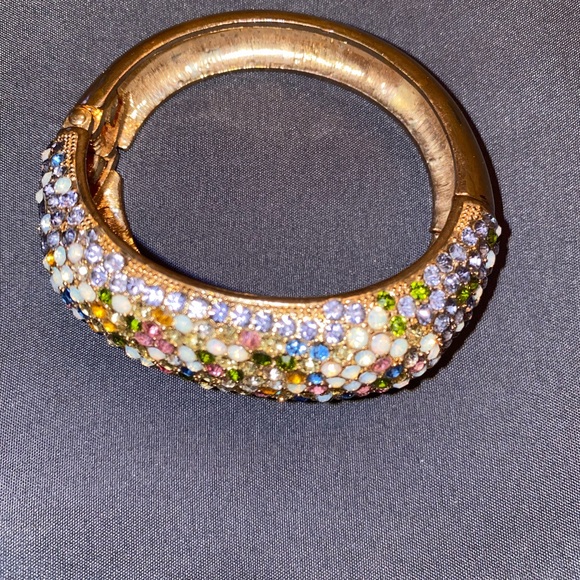 Jewelry - Vintage!!!!!Elegant Multicolor Gemstone Gold Bracelet